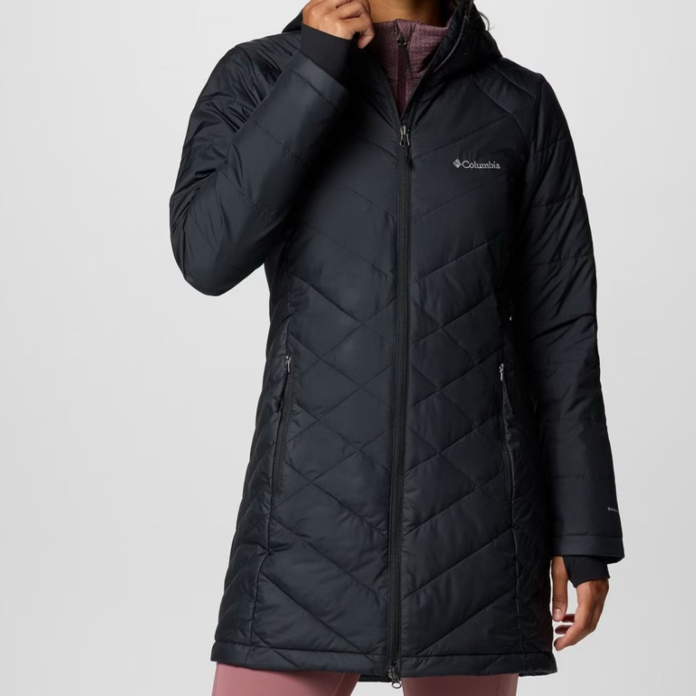 Columbia Women's Black Hooded Puffer Coat